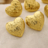 Golden Heart Earrings 02